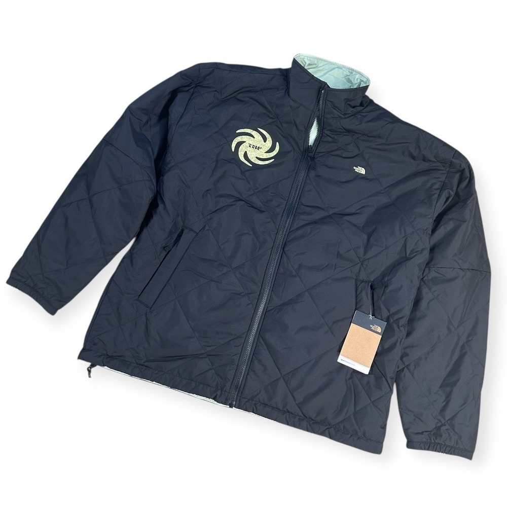 The North Face M Afterburner Jacket TNF Black Misty Reversible Heatseeker Eco XL